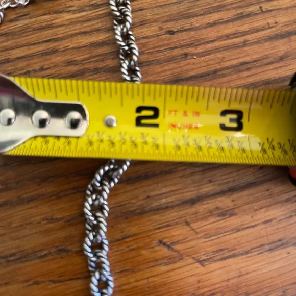 Silver Rope Chain Necklace
